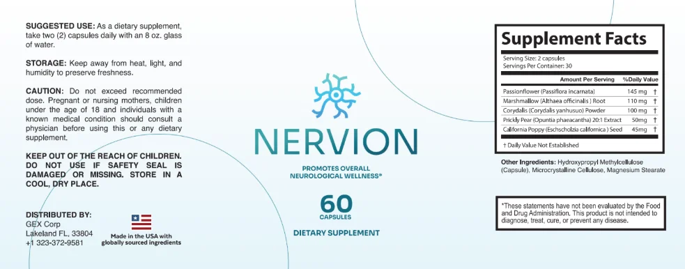 Nervion Product Label